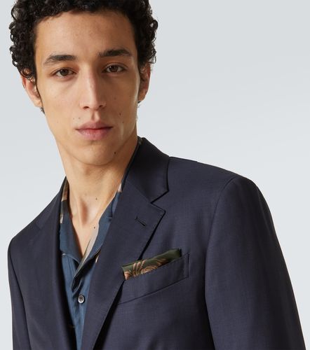 Printed silk pocket square - Dries Van Noten - Modalova