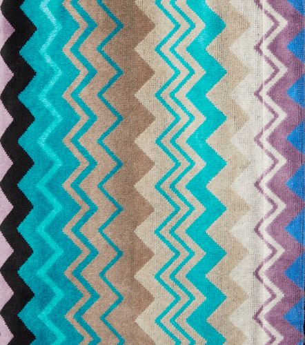 Bata de baño Giacomo de rizo de algodón con capucha en zigzag - Missoni - Modalova