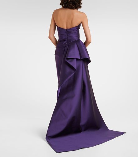 Abito lungo in mikado - Monique Lhuillier - Modalova