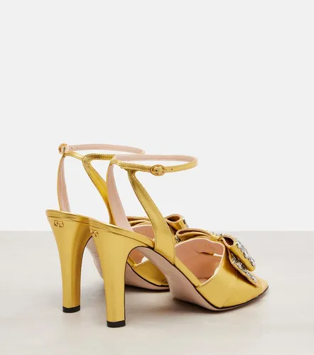 Bowow 95 embellished metallic leather sandals - Valentino Garavani - Modalova