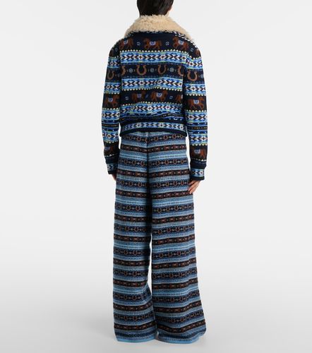 Knitted virgin wool wide-leg pants - Stella McCartney - Modalova