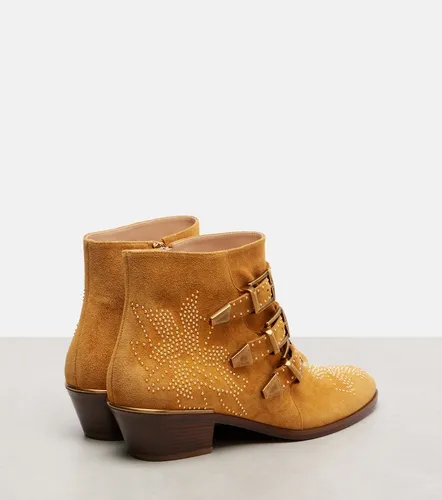 Susanna studded suede ankle boots - Chloe - Modalova