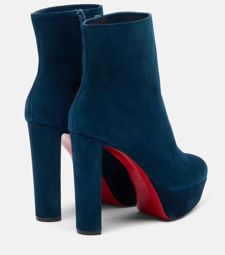 Loo Booty 130 suede platform ankle boots - Christian Louboutin - Modalova