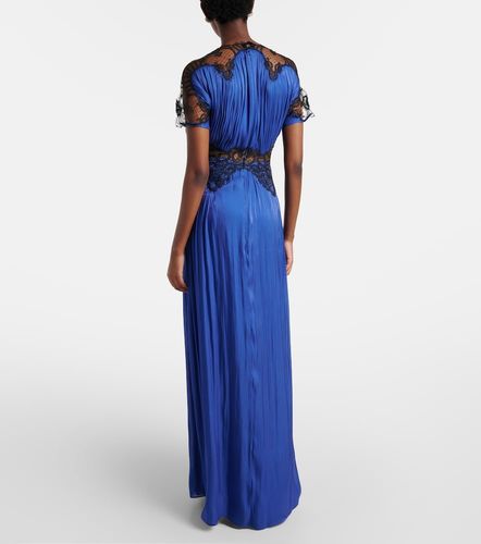 Robe aus Georgette mit Spitze - Costarellos - Modalova