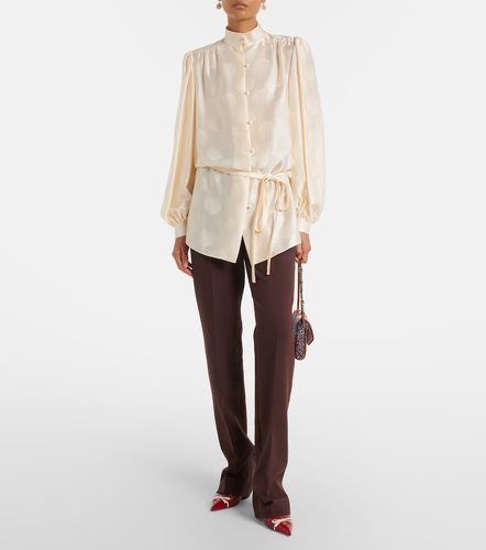 VGold wool-blend straight pants - Valentino Garavani - Modalova