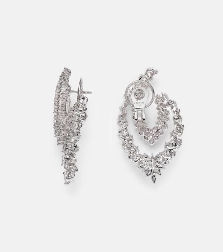 Pendientes Y-Couture de oro blanco de 18 ct con diamantes - Yeprem - Modalova