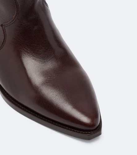 Denvee leather cowboy boots - Isabel Marant - Modalova