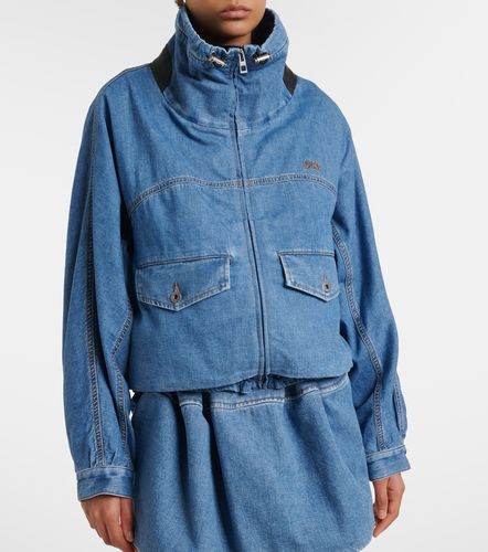 Loewe Giacca di jeans con pelle - Loewe - Modalova