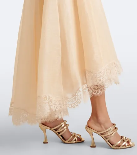 Vestido de cóctel Ascent Flutter de lino y seda - Zimmermann - Modalova