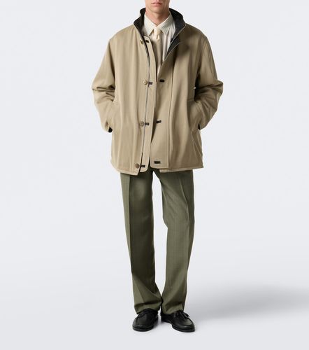 Reversible leather and wool jacket - Auralee - Modalova