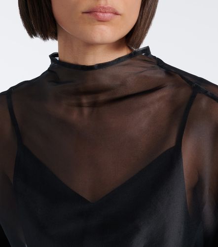 Top Fia de organza de seda drapeado - Staud - Modalova