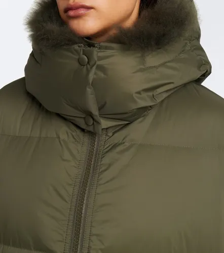 Shearling-trimmed down jacket - Yves Salomon - Modalova