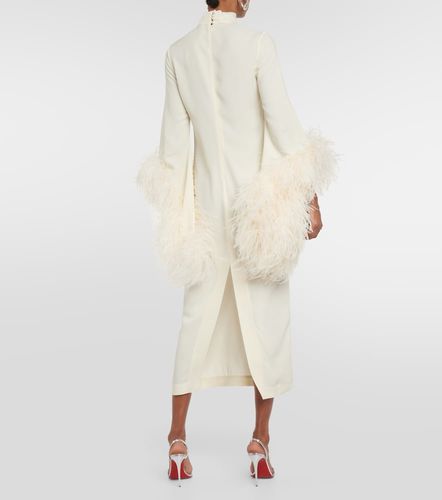 Midikleid Del Rio mit Federn - Taller Marmo - Modalova