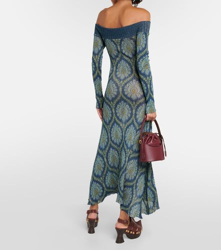 Printed off-shoulder midi dress - Etro - Modalova