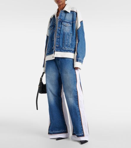 Jeans anchos de tiro medio con paneles - Jean Paul Gaultier - Modalova