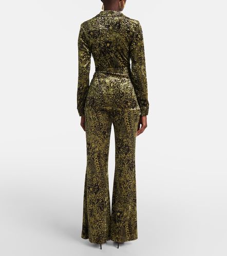Top envolvente Lagarde de terciopelo - Diane von Furstenberg - Modalova
