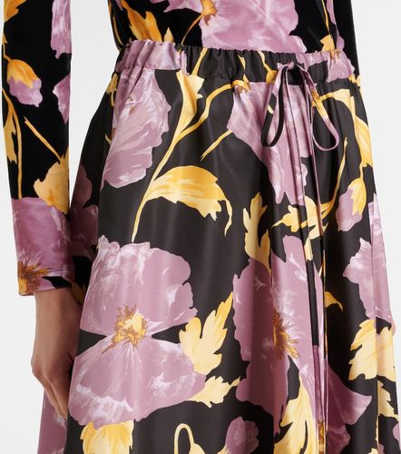 La DoubleJ Floral faille midi skirt - La DoubleJ - Modalova