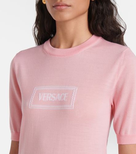 Versace Logo jacquard knitted top - Versace - Modalova