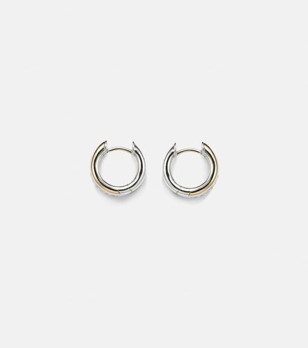 Pendientes de aro DY Mercer® de plata de ley y oro de 18 ct con diamantes - David Yurman - Modalova