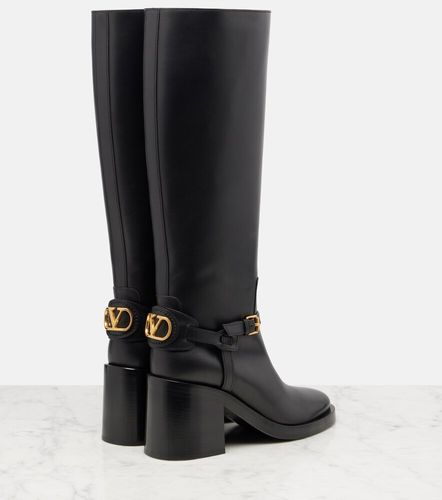 VLogo leather knee-high boots - Valentino Garavani - Modalova
