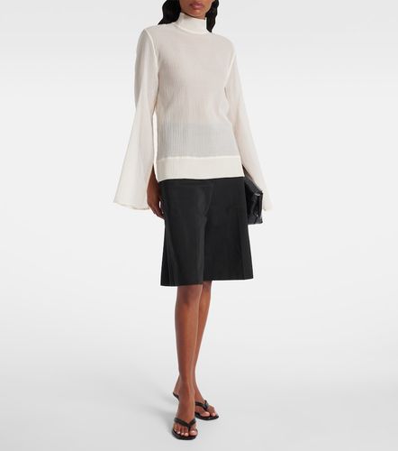 Top de algodón y seda transparente - Toteme - Modalova