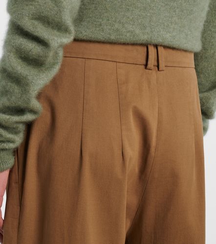 Pantaloni a gamba larga Igor in cotone e cashmere - The Row - Modalova