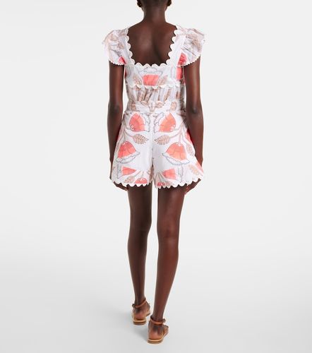 Shorts de algodón floral - Juliet Dunn - Modalova
