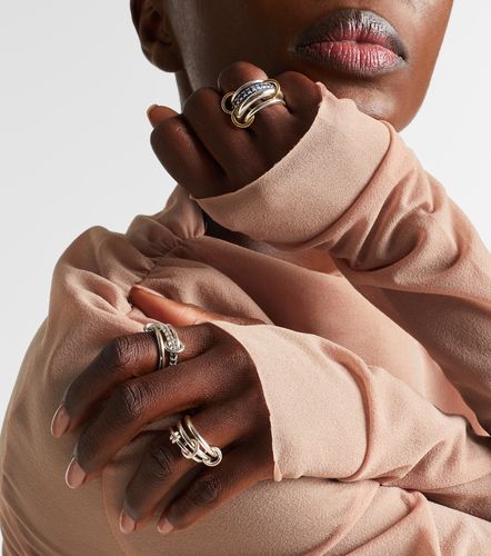 Petunia sterling ring with diamonds - Spinelli Kilcollin - Modalova