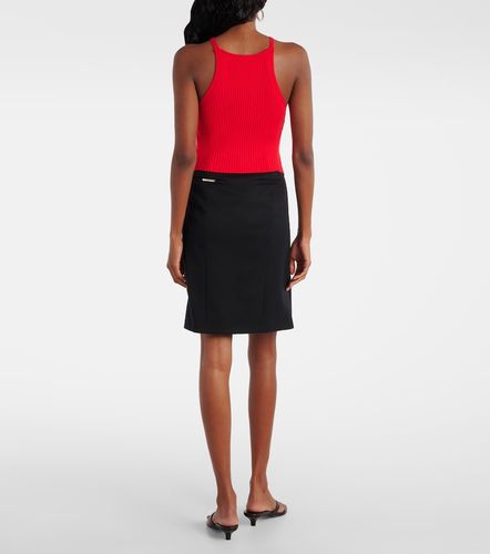 Circle logo ribbed-knit tank top - Courreges - Modalova