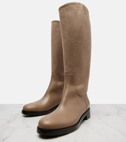 Stivali in cashmere e pelle - Max Mara - Modalova