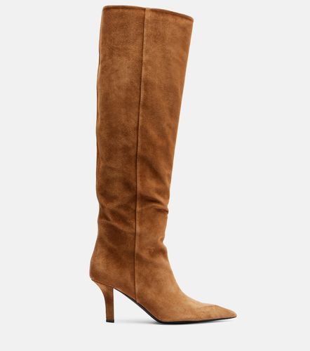 Christine 80 suede knee-high boots - Amina Muaddi - Modalova