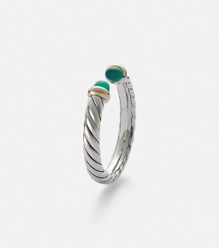 Cable CollectiblesÂ® Petite Cable sterling ring with onyx - David Yurman - Modalova