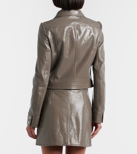 Courreges Logo vinyl cropped jacket - Courreges - Modalova