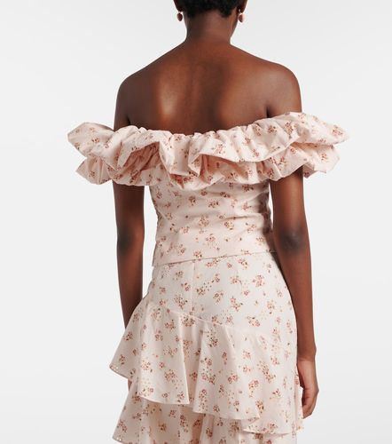Top Dalia de algodón floral - Markarian - Modalova