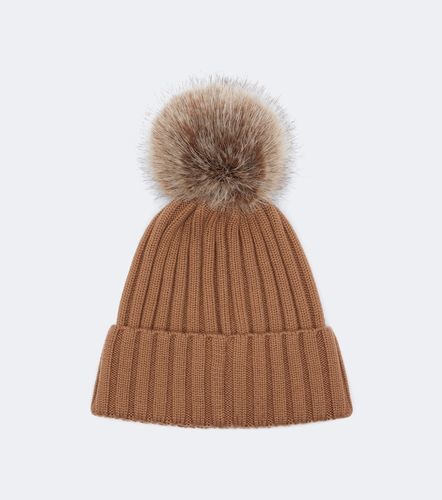 Ribbed-knit virgin wool beanie - Moncler - Modalova