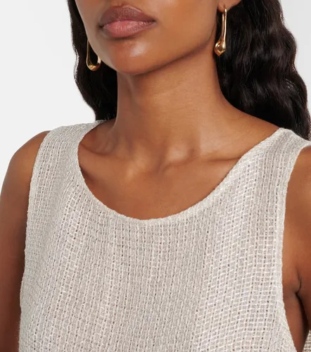 Stella sequined linen-blend top - Leset - Modalova