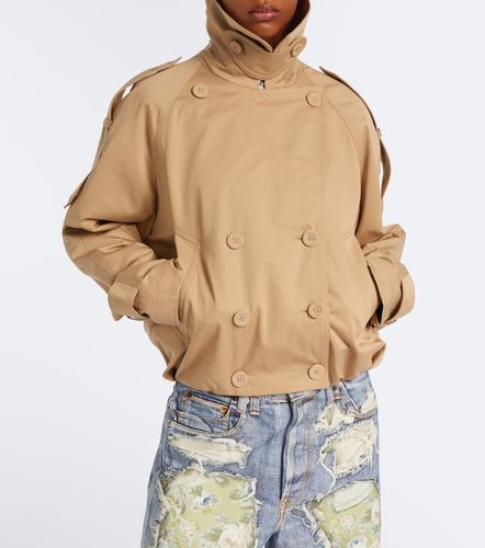 Gabardina cropped de sarga de algodón - Acne Studios - Modalova