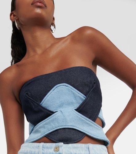 Dion Lee Strapless denim corset top - Dion Lee - Modalova