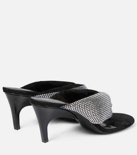 Rem satin crystal-embellished thong sandals - The Attico - Modalova