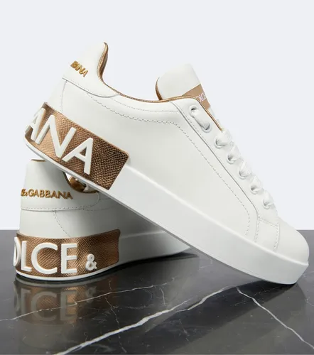 Portofino leather sneakers - Dolce&Gabbana - Modalova