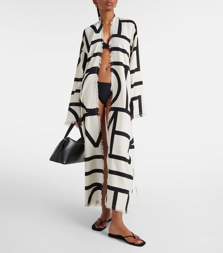 Vestido envolvente Monogram de algodón - Toteme - Modalova