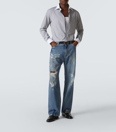 Camisa de popelín de algodón a rayas - Dolce&Gabbana - Modalova