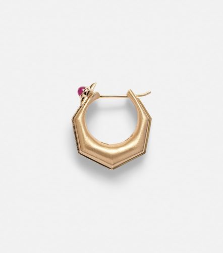 Pendiente individual Baba Medium de oro de 18 ct con diamantes y rubí - Marie Lichtenberg - Modalova