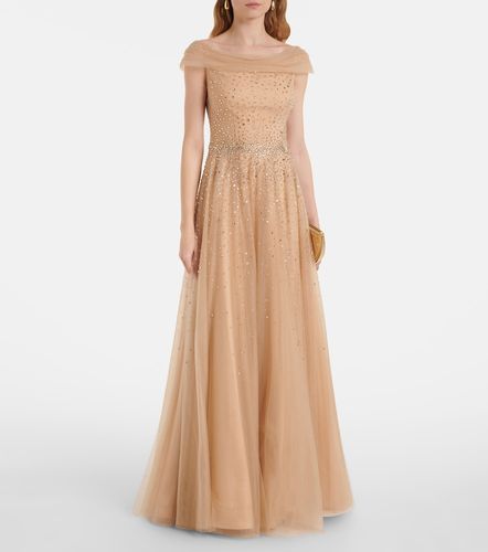 Abito lungo Shayla in tulle con cristalli - Jenny Packham - Modalova