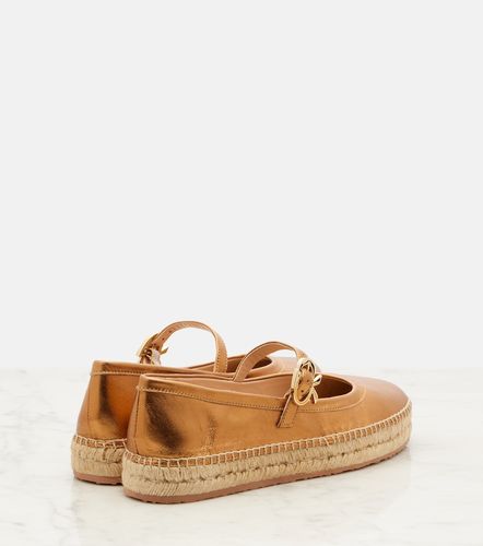 Espadrillas Elda in pelle metallizzata - Gianvito Rossi - Modalova