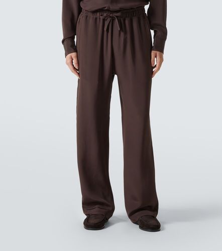 Pantaloni in seta a gamba larga - Saman Amel - Modalova