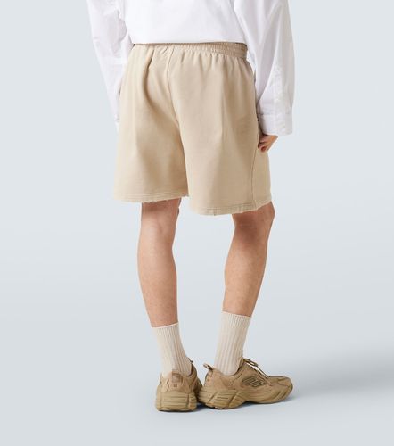 Back distressed logo cotton shorts - Balenciaga - Modalova