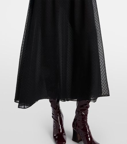 Chloé Abito lungo in seta con ricamo - Chloe - Modalova