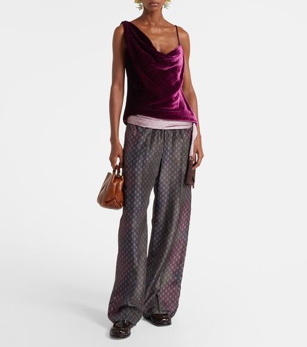 Dries Van Noten Draped velvet top - Dries Van Noten - Modalova
