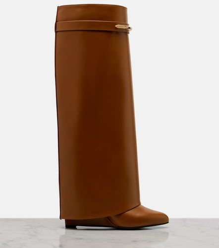 Shark leather knee-high boots - Givenchy - Modalova